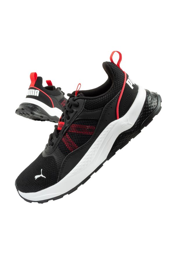 Buty sportowe sneakersy dziecięce chłopięce Puma Anzarun 2.0 czarne. Kolor: czerwony, wielokolorowy, czarny