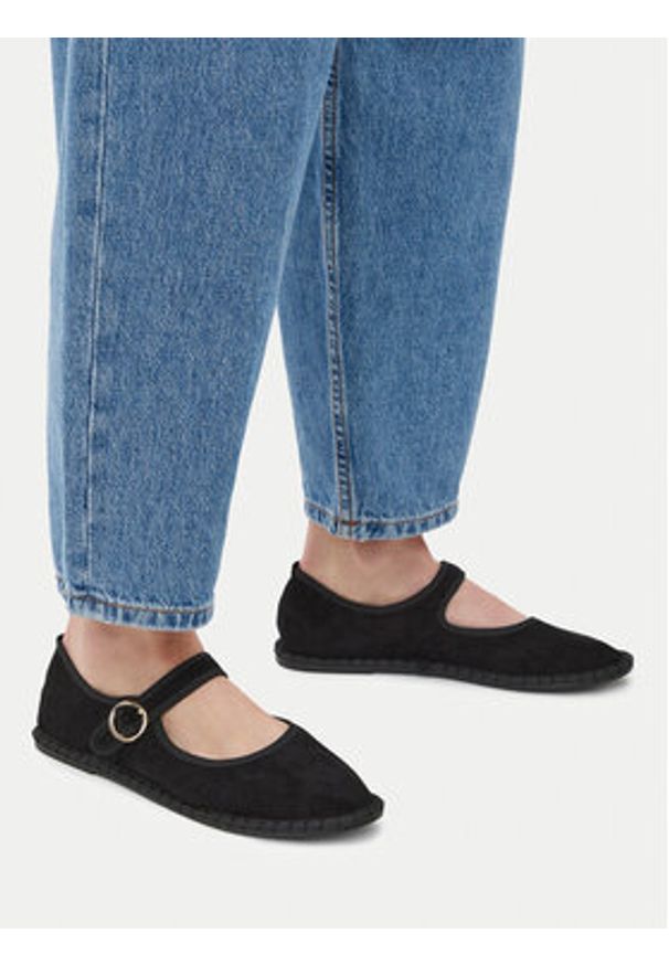 Jenny - JENNY Baleriny HY60163-11 Czarny. Kolor: czarny. Materiał: materiał