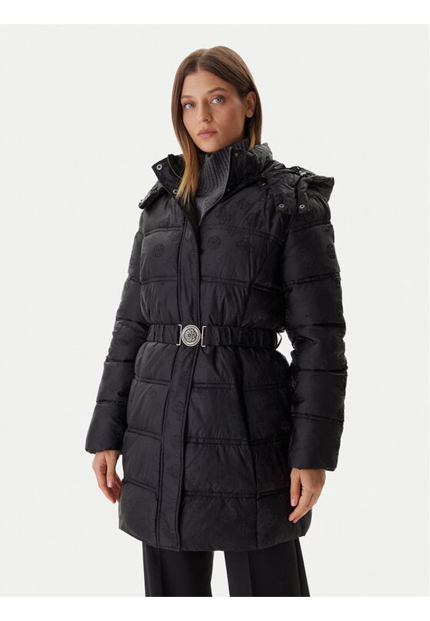 Guess Kurtka zimowa W5BL44 W2912 Czarny Regular Fit. Kolor: czarny. Materiał: syntetyk. Sezon: zima