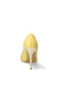 Arturo Vicci - Czółenka żółte peep toe na szpilce. Nosek buta: otwarty. Kolor: złoty, wielokolorowy, żółty. Materiał: skóra ekologiczna. Szerokość cholewki: normalna. Sezon: lato. Obcas: na szpilce. Styl: klasyczny #2
