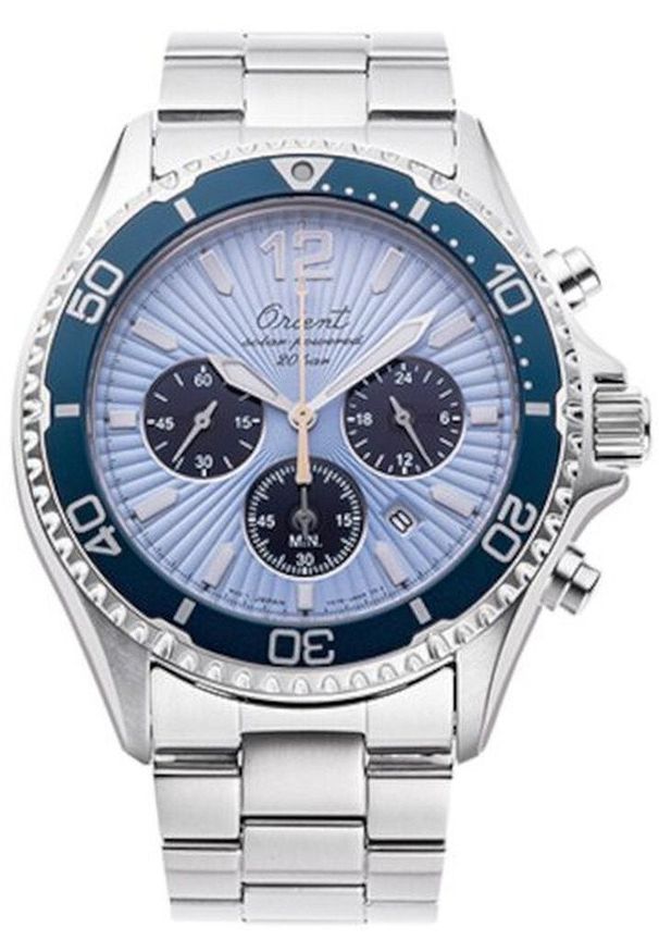 orient - Zegarek męski Orient RA-TX0210L10B srebrny. Kolor: srebrny