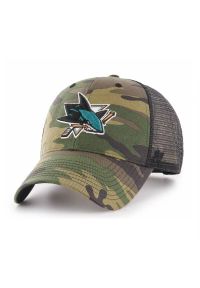 Czapka z daszkiem 47 Brand NHL San Jose Sharks Trucker - H-CBRAN22GWP-CM. Kolor: zielony. Styl: sportowy #1