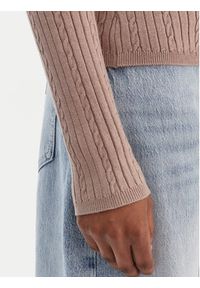 Guess Sweter W6RR07 Z2YK2 Beżowy Regular Fit. Kolor: beżowy. Materiał: wiskoza #4