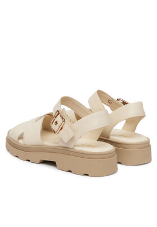 Clarks Sandały Orinoco3 Cross 26186092 Écru. Kolor: kremowy. Materiał: skóra