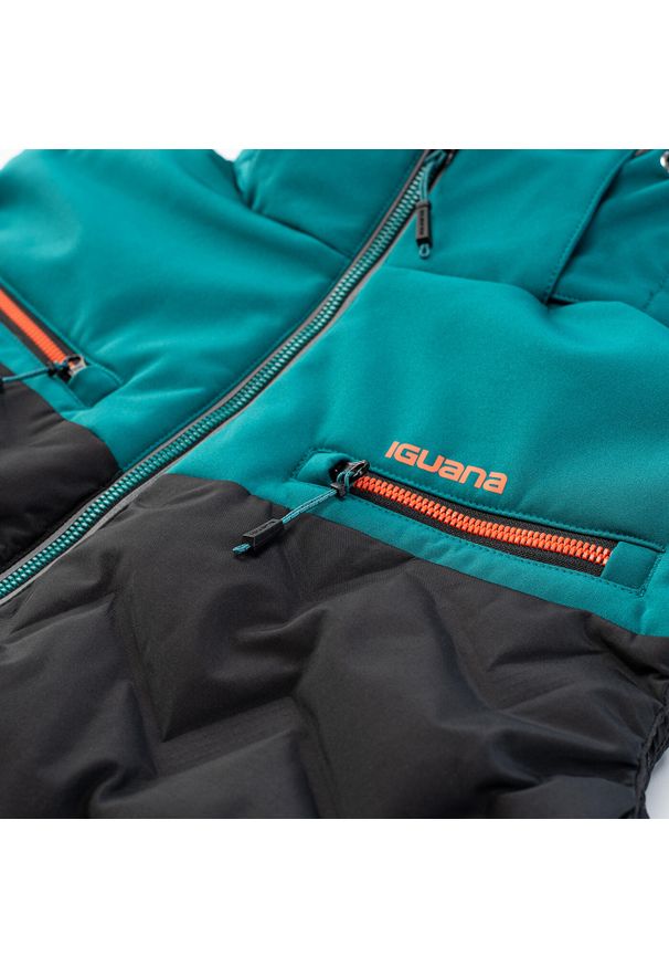 Kurtka puchowa bez rękawów Iguana Odel. Kolor: czarny. Materiał: puch. Długość rękawa: bez rękawów. Sport: turystyka piesza