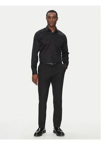 Karl Lagerfeld - KARL LAGERFELD Koszula 605038 552602 Czarny Modern Fit. Typ kołnierza: dekolt w karo. Kolor: czarny. Materiał: bawełna #5