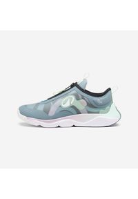 Buty sportowe dla dzieci Decathlon waterproof. Kolor: niebieski, szary, wielokolorowy, fioletowy. Materiał: materiał, mesh. Sport: turystyka piesza