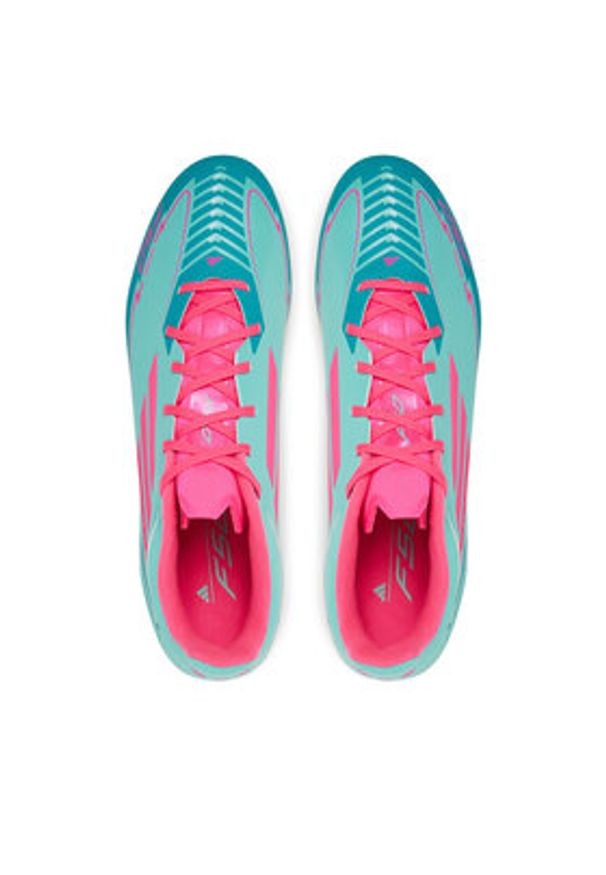 Adidas - adidas Buty do piłki nożnej F50 League Messi Firm/Multi-Ground IH0928 Turkusowy. Kolor: turkusowy. Materiał: materiał