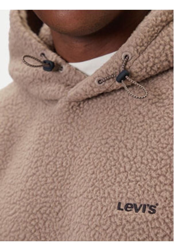 Levi's® Bluza Cozy Up A1034-0028 Écru Relaxed Fit. Materiał: syntetyk
