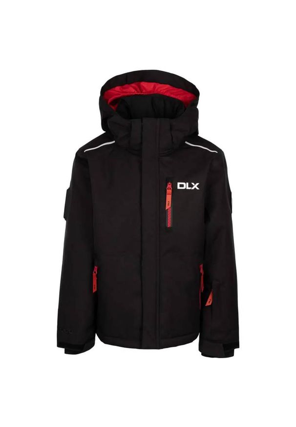 TRESPASS - Kurtka Narciarska Gordy DLX Dla Dzieci/dzieci. Kolor: czarny. Sezon: zima. Sport: narciarstwo