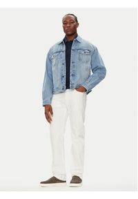 Calvin Klein Jeans Kurtka jeansowa 90's Icon LV04RB794G Niebieski Regular Fit. Kolor: niebieski. Materiał: bawełna #4