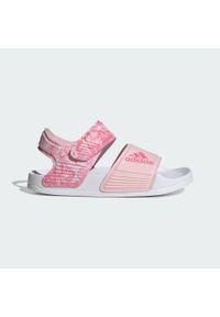 Sandały do chodzenia dla dzieci Adidas Adilette. Kolor: różowy, biały, wielokolorowy. Styl: sportowy