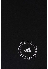 Adidas by Stella McCartney - adidas by Stella McCartney top treningowy Truestrength HD9068 kolor czarny. Kolor: czarny. Materiał: skóra, dzianina, materiał #3