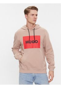 Hugo Bluza Duratschi223 50473168 Beżowy Regular Fit. Kolor: beżowy. Materiał: bawełna