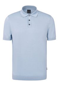 Bugatti Polo 7100-75522C Niebieski Regular Fit. Typ kołnierza: polo. Kolor: niebieski. Materiał: bawełna #4