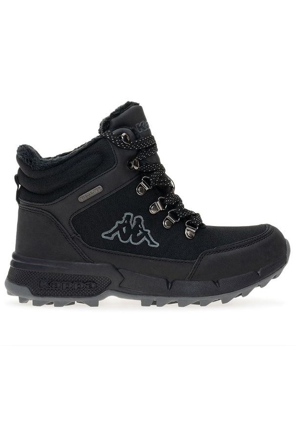 Buty Kappa Danville Tex 243361-1116 - czarne. Kolor: czarny. Materiał: materiał, syntetyk, guma, futro. Szerokość cholewki: normalna. Sezon: zima, jesień