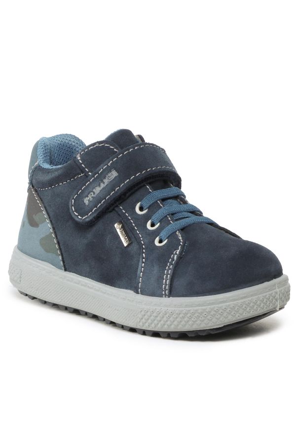 Sneakersy Primigi GORE-TEX 2856933 S Navy. Kolor: niebieski. Materiał: skóra, zamsz