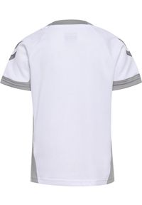 Dziecięcy dżersej poliestrowy Hummel Lead. Kolor: biały. Materiał: jersey, poliester