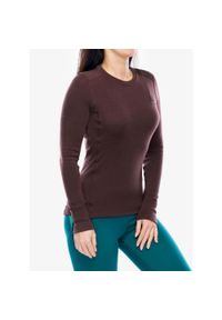 Bluza termoaktywna damska Odlo Merino 260 BL Top Crew Neck LS. Kolor: czerwony