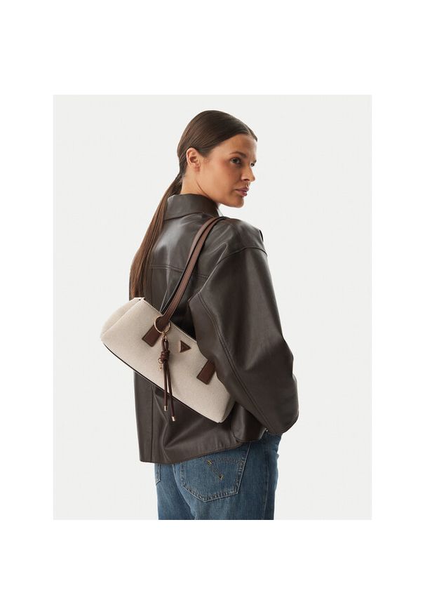 Torebka Guess. Kolor: kremowy