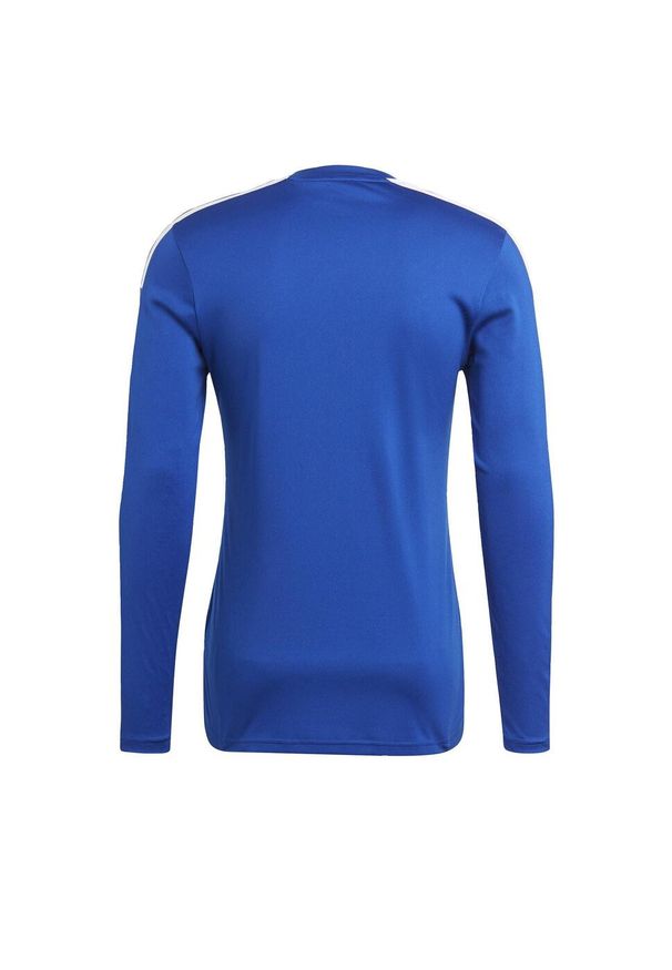 Adidas - Koszulka męska adidas Squadra 21 Long Sleeve Jersey. Kolor: biały, niebieski, wielokolorowy. Materiał: jersey. Długość rękawa: długi rękaw