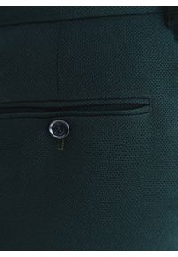 Pako Lorente - PAKO LORENTE – Zielone spodnie garniturowe. Kolor: zielony. Materiał: poliester, bawełna, wiskoza, elastan. Styl: elegancki #5