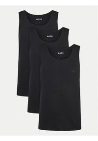 BOSS Komplet 3 tank topów 50542132 Czarny Regular Fit. Kolor: czarny. Materiał: bawełna