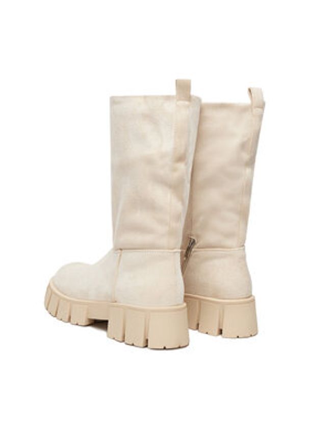 DeeZee Botki 9019Y-1 Beżowy. Kolor: beżowy. Materiał: materiał