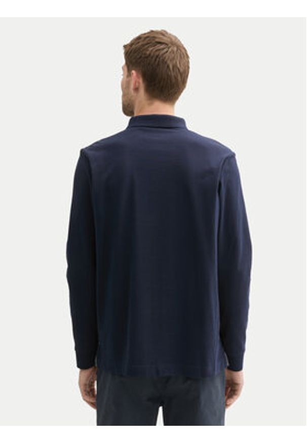 Tom Tailor Polo 1043278 Granatowy Regular Fit. Typ kołnierza: polo. Kolor: niebieski. Materiał: bawełna