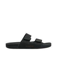 Klapki męskie Quiksilver Rivi Leather Double Adjust. Kolor: zielony, brązowy, wielokolorowy