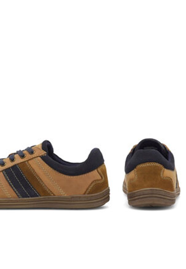 Lasocki Sneakersy VICTOR4-57 MI08 Brązowy. Kolor: brązowy. Materiał: skóra