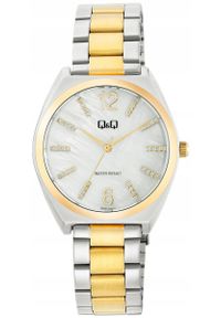 Zegarek damski QQ Q90B-006P CYRKONIE srebrny. Kolor: srebrny #1