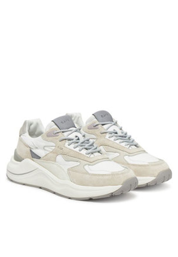 D.A.T.E. Sneakersy Fuga M421-FG-NY Biały. Kolor: biały. Materiał: zamsz, skóra