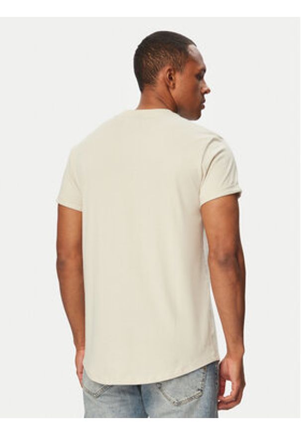 G-Star RAW - G-Star Raw T-Shirt Lash D16396-B353 Kremowy Regular Fit. Kolor: kremowy. Materiał: bawełna