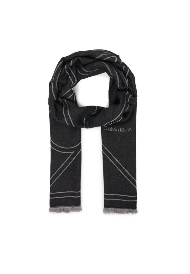 Szal Calvin Klein. Kolor: czarny