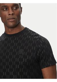 Karl Lagerfeld - KARL LAGERFELD T-Shirt 755074 552251 Czarny Regular Fit. Typ kołnierza: dekolt w karo. Kolor: czarny. Materiał: bawełna #5