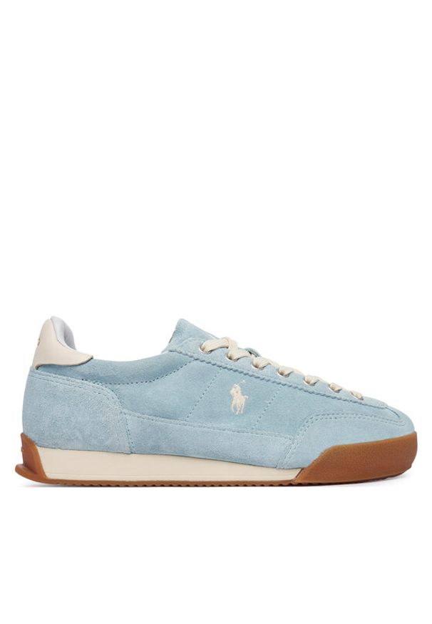 Polo Ralph Lauren Sneakersy 804P18219003 Niebieski jasny. Kolor: niebieski. Materiał: zamsz, skóra
