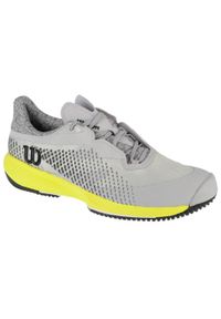 Buty do tenisa męskie Wilson Kaos Swift 1.5. Kolor: wielokolorowy, fioletowy, szary. Materiał: materiał, syntetyk. Szerokość cholewki: normalna. Sport: tenis