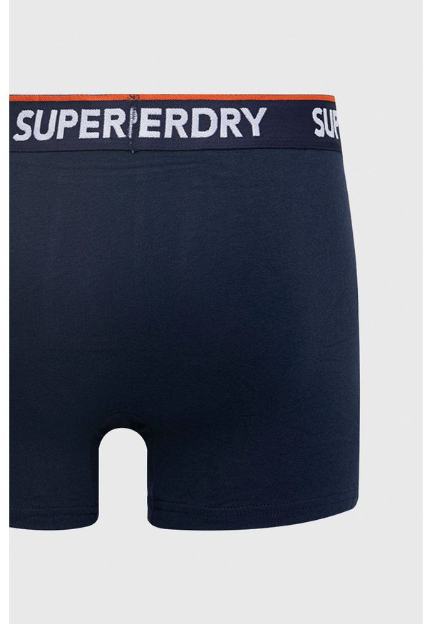 Superdry - Bokserki. Kolor: niebieski. Materiał: bawełna