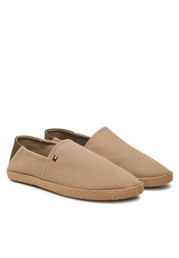 TOMMY HILFIGER - Tommy Hilfiger Espadryle FM0FM05353 Beżowy. Kolor: beżowy. Materiał: materiał