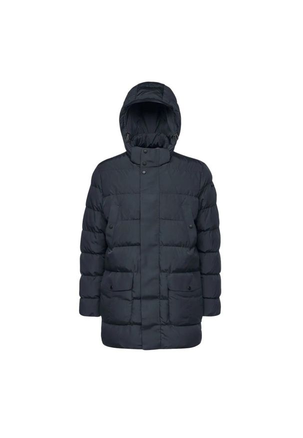 Kurtka Geox Model M Pieve Parka Kolor Niebieski. Kolor: niebieski. Materiał: tkanina