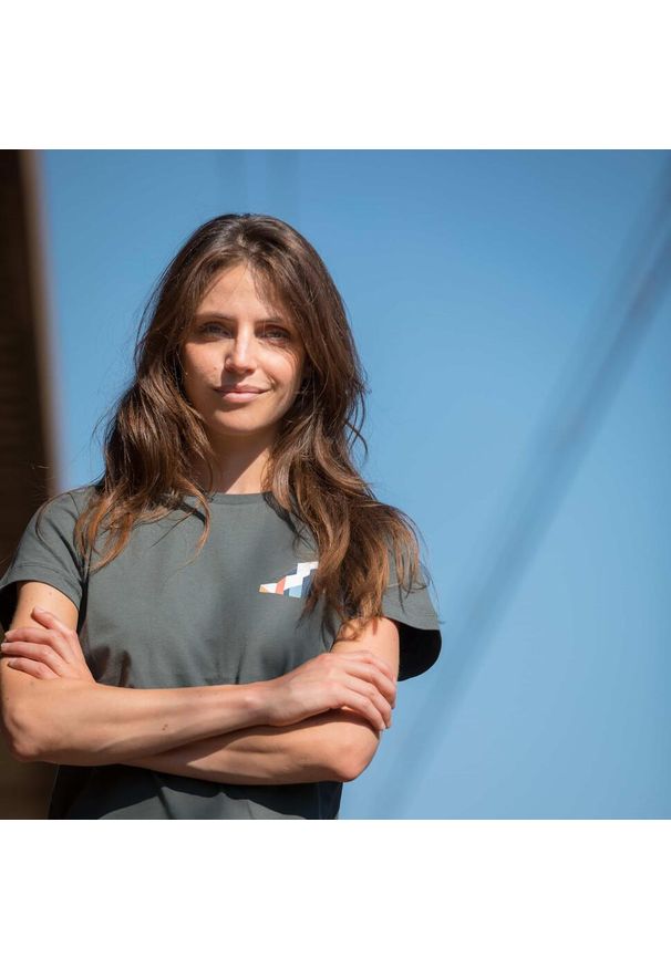 SNAP CLIMBING - Koszulka damska Snap Climbing Heart Dietrich. Kolor: szary. Sport: wspinaczka