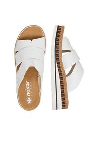 Rieker Klapki CEO-V7989-80 Biały. Kolor: biały. Materiał: materiał #5