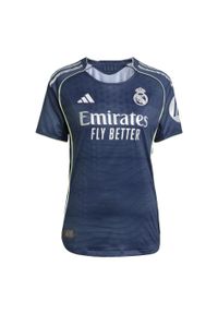 Adidas - Koszulka Real Madrid 25/26 Away Authentic. Kolor: niebieski. Sport: piłka nożna