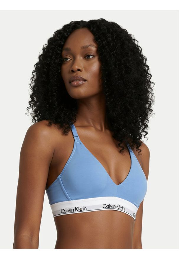 Calvin Klein Underwear Biustonosz braletka LV00QF8506 Błękitny. Kolor: niebieski. Materiał: bawełna