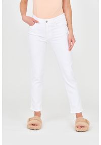 7 FOR ALL MANKIND Białe jeansy damskie Roxanne Ankle. Kolor: biały. Styl: vintage