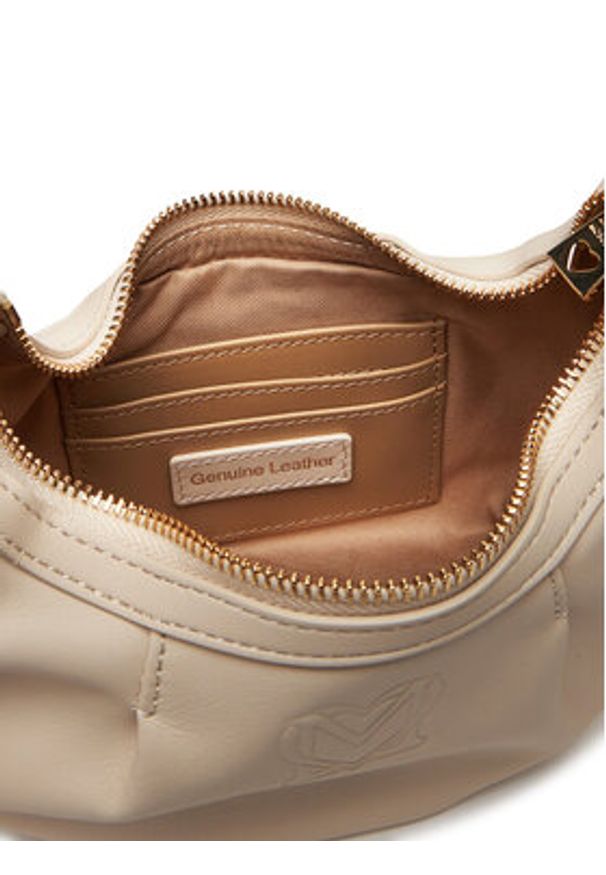 Love Moschino - LOVE MOSCHINO Torebka JC4293PP1NL1511A Écru. Kolor: kremowy. Materiał: skórzane