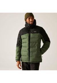 Regatta - Kurtka męska zimowa ocieplana Aldthorn. Kolor: wielokolorowy, brązowy, zielony. Materiał: syntetyk, puch. Sezon: zima. Sport: turystyka piesza #1