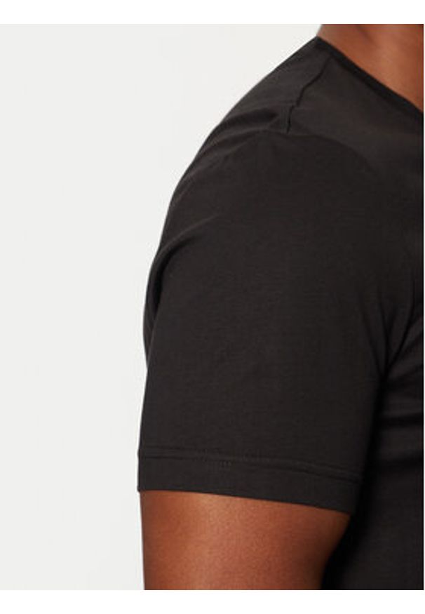 Calvin Klein T-Shirt Smooth Cotton T-Shirt K10K112229 Czarny Regular Fit. Kolor: czarny. Materiał: bawełna
