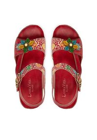 Laura Vita Sandały Dorry 21 Czerwony. Kolor: czerwony. Materiał: skóra #4